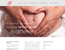 Tablet Screenshot of feminahealth.co.za